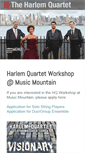 Mobile Screenshot of harlemquartet.com